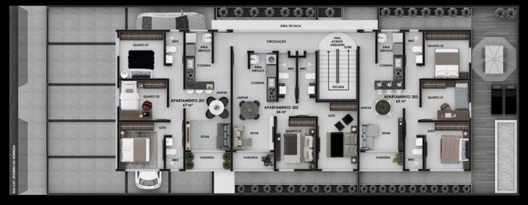 Imagem Apartamento com 3 Quartos à Venda, 65 m² em Jardim São Paulo - João Pessoa Imagem Apartamento com 3 Quartos à Venda, 65 m² em Jardim São Paulo - João Pessoa