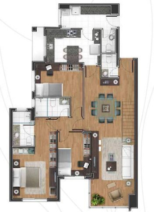 Imagem Apartamento com 3 Quartos à Venda, 108 m² em Juvevê - Curitiba Imagem Apartamento com 3 Quartos à Venda, 108 m² em Juvevê - Curitiba