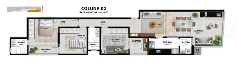 Imagem Apartamento com 2 Quartos à Venda, 65 m² em Muquiçaba - Guarapari Imagem Apartamento com 2 Quartos à Venda, 65 m² em Muquiçaba - Guarapari