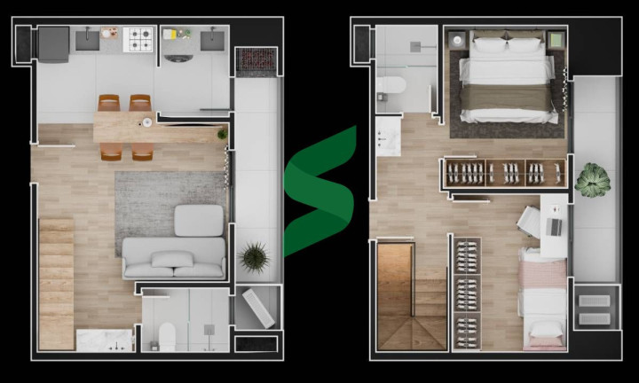 Imagem Apartamento com 2 Quartos à Venda, 63 m² em América - Joinville Imagem Apartamento com 2 Quartos à Venda, 63 m² em América - Joinville