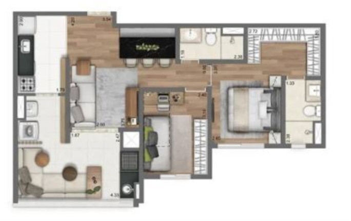 Imagem Apartamento com 3 Quartos à Venda, 110 m² em Panamby - São Paulo Imagem Apartamento com 3 Quartos à Venda, 110 m² em Panamby - São Paulo