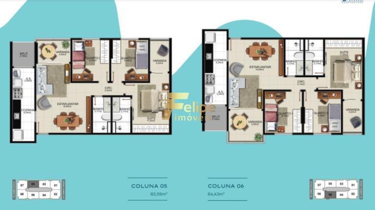 Imagem Imóvel com 3 Quartos à Venda, 84 m² em Praia Da Costa - Vila Velha