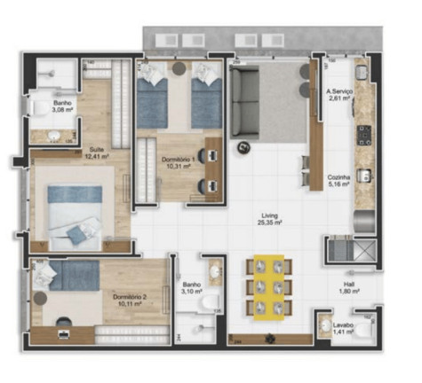 Imagem Apartamento com 3 Quartos à Venda, 88 m² em Petrópolis - Porto Alegre