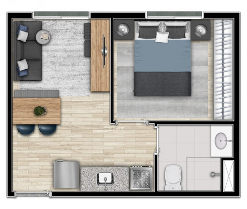 Imagem Imóvel com 2 Quartos à Venda, 32 m² em Barra Funda - São Paulo Imagem Imóvel com 2 Quartos à Venda, 32 m² em Barra Funda - São Paulo