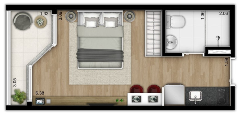 Imagem Imóvel com 1 Quarto à Venda, 24 m² em Liberdade - São Paulo Imagem Imóvel com 1 Quarto à Venda, 24 m² em Liberdade - São Paulo