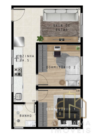 Apartamento com 2 Quartos à Venda, 35 m² em Quinta Da Paineira - São Paulo