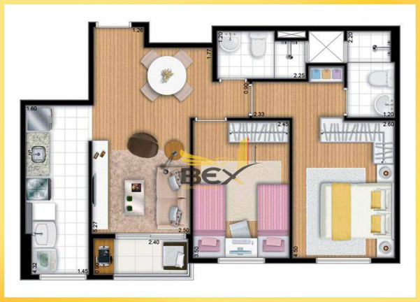 Imagem Apartamento com 2 Quartos à Venda, 59 m² em Bethaville I - Barueri Imagem Apartamento com 2 Quartos à Venda, 59 m² em Bethaville I - Barueri