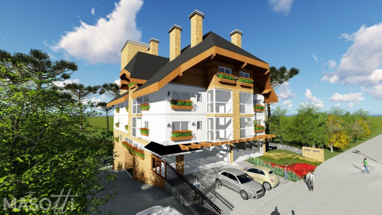 Apartamento com 2 Quartos à Venda, 6.392 m² em Avenida Central - Gramado