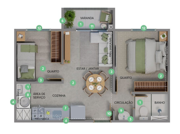 Imagem Apartamento com 2 Quartos à Venda, 35 m² em Jardim Brasil (zona Norte) - São Paulo Imagem Apartamento com 2 Quartos à Venda, 35 m² em Jardim Brasil (zona Norte) - São Paulo