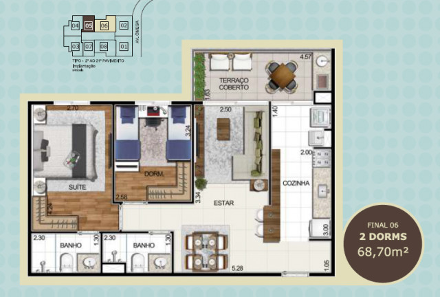 Imagem Apartamento com 3 Quartos à Venda, 74 m² em Alphaville - Barueri Imagem Apartamento com 3 Quartos à Venda, 74 m² em Alphaville - Barueri