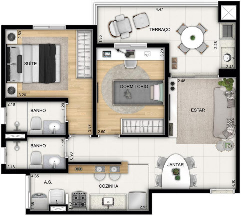 Imagem Apartamento com 3 Quartos à Venda, 75 m² em Centro - São Bernardo Do Campo