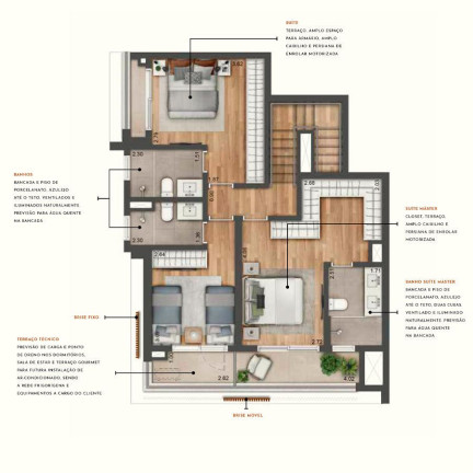 Apartamento com 3 Quartos à Venda, 200 m² em Moema - São Paulo