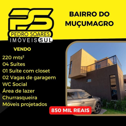 Casa com 4 Quartos à Venda, 220 m² em Muçumagro - João Pessoa