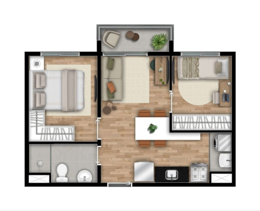 Imagem Apartamento com 2 Quartos à Venda, 36 m² em Vila Carrão - São Paulo Imagem Apartamento com 2 Quartos à Venda, 36 m² em Vila Carrão - São Paulo