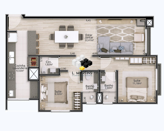 Imagem Apartamento com 2 Quartos à Venda, 74 m² em Planalto - Gramado Imagem Apartamento com 2 Quartos à Venda, 74 m² em Planalto - Gramado
