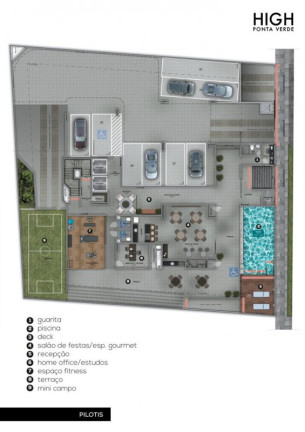 Imagem Apartamento com 2 Quartos à Venda, 66 m² em Ponta Verde - Maceió