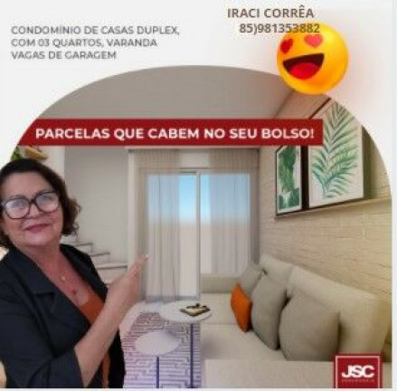 Imagem Casa de Condomínio com 3 Quartos à Venda, 54 m² em Passaré - Fortaleza