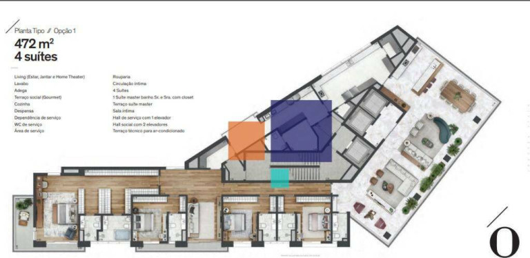 Apartamento com 4 Quartos à Venda, 472 m² em Itaim Bibi - São Paulo