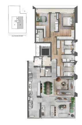 Imagem Apartamento com 3 Quartos à Venda, 180 m² em Pinheiros - São Paulo