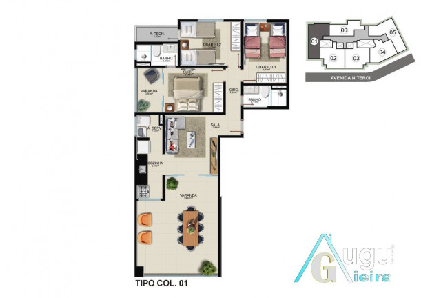 Imagem Apartamento com 3 Quartos à Venda, 95 m² em Praia Do Morro - Guarapari