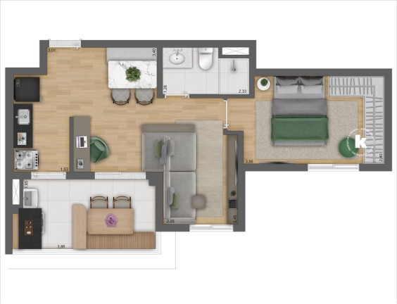 Imagem Apartamento com 2 Quartos à Venda, 52 m² em Cursino - São Paulo