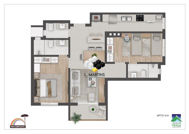 Imagem Apartamento com 1 Quarto à Venda, 46 m² em Floresta - Gramado Imagem Apartamento com 1 Quarto à Venda, 46 m² em Floresta - Gramado