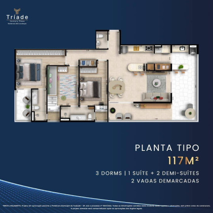 Imagem Apartamento à Venda,  em Barranco - Taubaté