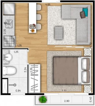 Imagem Imóvel com 1 Quarto à Venda, 26 m² em Cidade Jardim - São Paulo Imagem Imóvel com 1 Quarto à Venda, 26 m² em Cidade Jardim - São Paulo