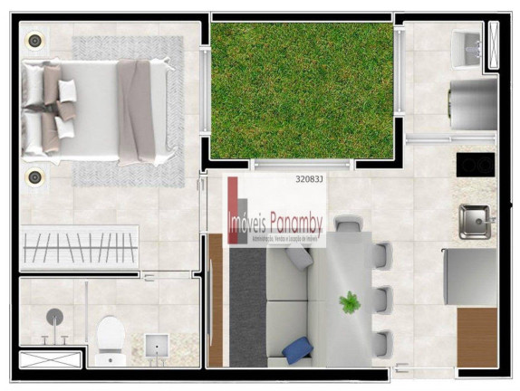 Imagem Apartamento com 1 Quarto à Venda, 30 m² em Jardim Trussardi - São Paulo Imagem Apartamento com 1 Quarto à Venda, 30 m² em Jardim Trussardi - São Paulo