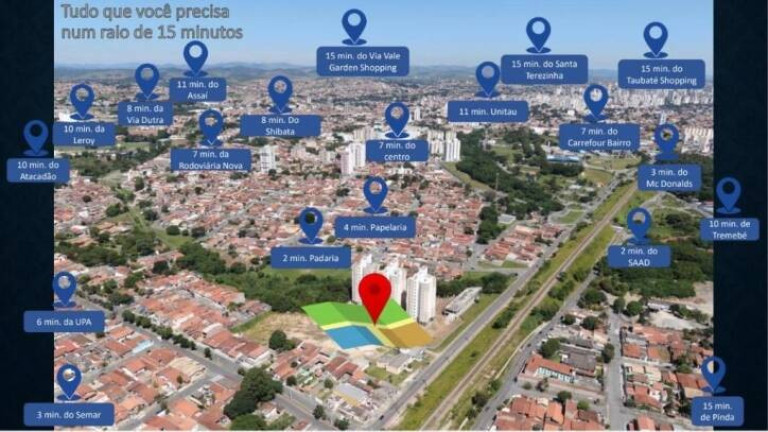 Imagem Apartamento com 2 Quartos à Venda, 52 m² em Jardim Ana Rosa - Taubaté