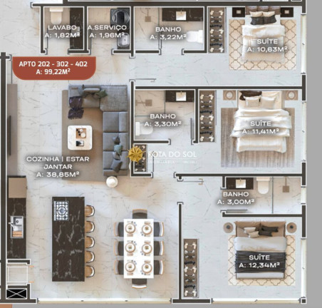 Imagem Apartamento com 2 Quartos à Venda, 95 m² em Canto Grande - Bombinhas Imagem Apartamento com 2 Quartos à Venda, 95 m² em Canto Grande - Bombinhas