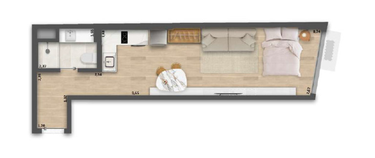 Imagem Imóvel com 1 Quarto à Venda, 58 m² em Copacabana - Rio De Janeiro