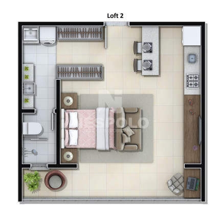 Imagem Apartamento com 1 Quarto à Venda, 43 m² em Fazenda - Itajai