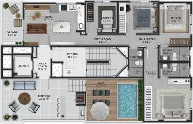 Imagem Apartamento com 3 Quartos à Venda, 138 m² em Palmas - Governador Celso Ramos Imagem Apartamento com 3 Quartos à Venda, 138 m² em Palmas - Governador Celso Ramos