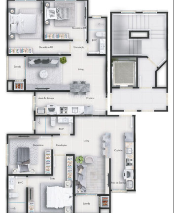 Imagem Apartamento com 2 Quartos à Venda, 87 m² em São Vicente - Itajaí Imagem Apartamento com 2 Quartos à Venda, 87 m² em São Vicente - Itajaí