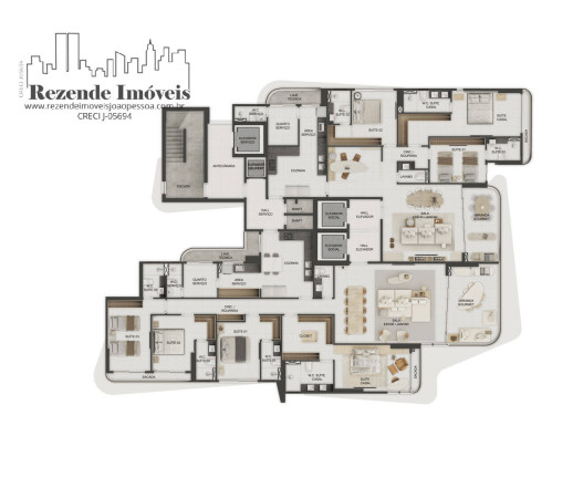 Imagem Apartamento com 4 Quartos à Venda, 215 m² em Altiplano Cabo Branco - João Pessoa Imagem Apartamento com 4 Quartos à Venda, 215 m² em Altiplano Cabo Branco - João Pessoa