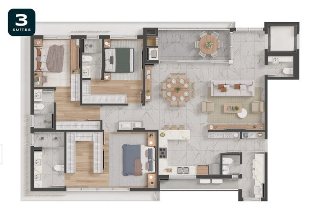 Imagem Apartamento com 3 Quartos à Venda, 181 m² em Batel - Curitiba