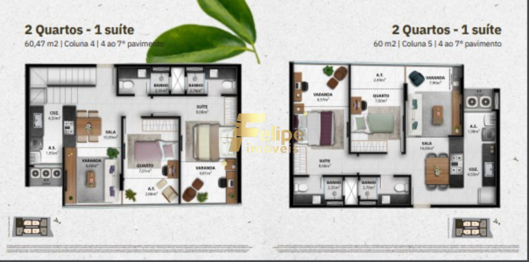 Imagem Imóvel com 2 Quartos à Venda, 61 m² em Praia Da Costa - Vila Velha