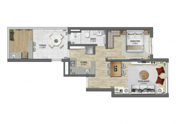 Imagem Apartamento com 1 Quarto à Venda, 55 m² em Menino Deus - Porto Alegre Imagem Apartamento com 1 Quarto à Venda, 55 m² em Menino Deus - Porto Alegre