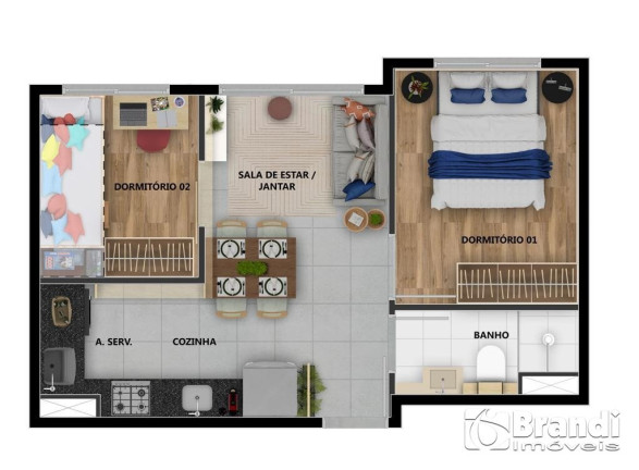 Imagem Apartamento com 2 Quartos à Venda, 31 m² em Quinta Da Paineira - São Paulo