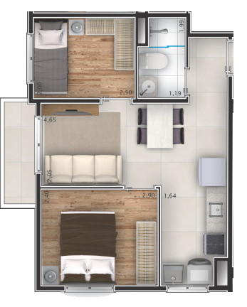 Imagem Apartamento com 2 Quartos à Venda, 33 m² em Saúde - São Paulo Imagem Apartamento com 2 Quartos à Venda, 33 m² em Saúde - São Paulo