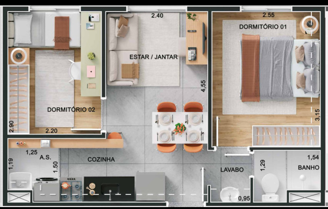 Imagem Imóvel com 2 Quartos à Venda, 36 m² em Jaguaré - São Paulo Imagem Imóvel com 2 Quartos à Venda, 36 m² em Jaguaré - São Paulo