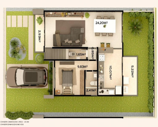 Imagem Casa com 4 Quartos à Venda, 123 m² em Alphaville (abrantes) - Camaçari Imagem Casa com 4 Quartos à Venda, 123 m² em Alphaville (abrantes) - Camaçari