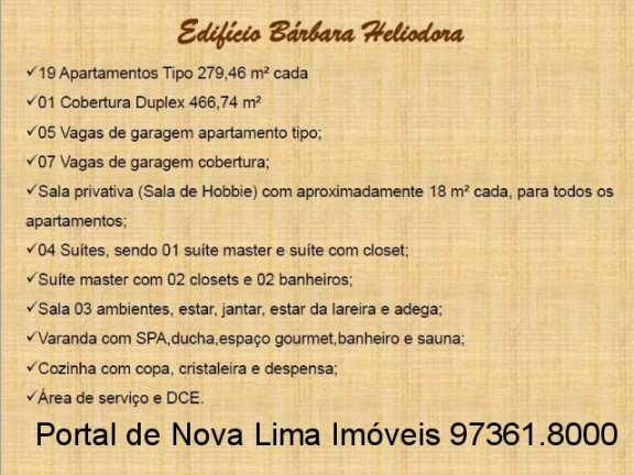 Imagem Apartamento com 4 Quartos à Venda, 280 m² em Vale Do Sereno - Nova Lima