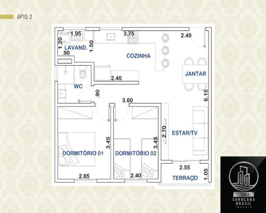 Imagem Apartamento com 2 Quartos à Venda, 61 m² em Parque Campolim - Sorocaba Imagem Apartamento com 2 Quartos à Venda, 61 m² em Parque Campolim - Sorocaba