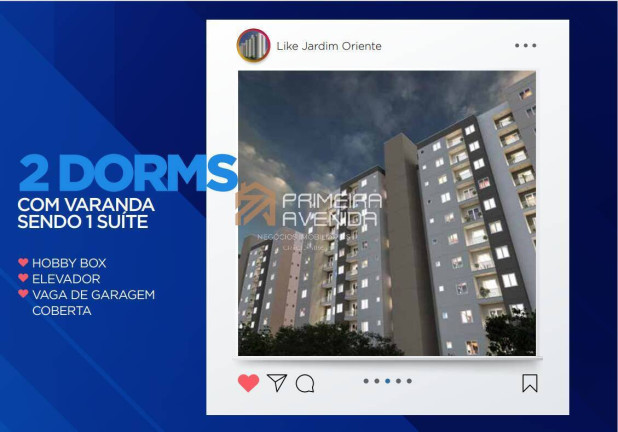 Apartamento com 2 Quartos à Venda, 51 m² em Jardim Oriente - São José Dos Campos