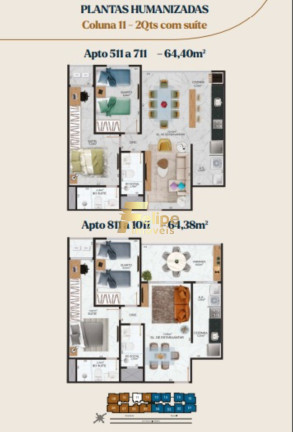 Imagem Imóvel com 2 Quartos à Venda, 64 m² em Jardim Camburi - Vitória