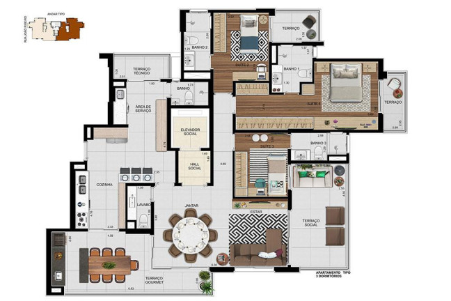 Imagem Apartamento à Venda, 161 m² em Campestre - Santo André