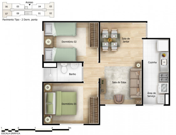 Imagem Apartamento com 2 Quartos à Venda, 41 m² em Interlagos - São Paulo Imagem Apartamento com 2 Quartos à Venda, 41 m² em Interlagos - São Paulo