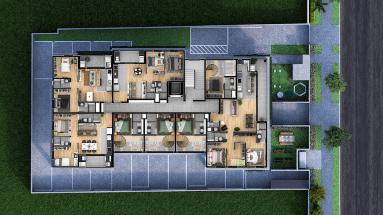 Imagem Apartamento com 2 Quartos à Venda, 59 m² em água Verde - Curitiba